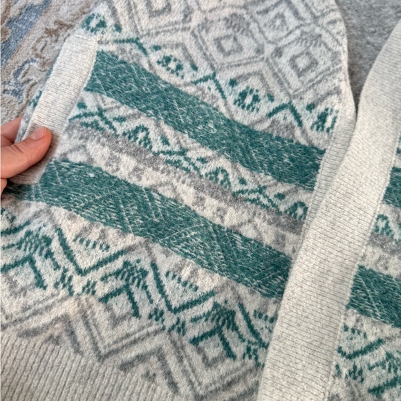Fat Face Josie Cardigan Turquoise, Gray and White US size 6 - Picture 14 of 16